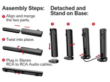 Load image into Gallery viewer, ULTIMEA 2.2ch Soundbar for TV, Peak Power 100W, 2-in-1 Detachable Bluetooth 5.3 Soundbar for TV, 3 EQ Modes, Bass Adjustable